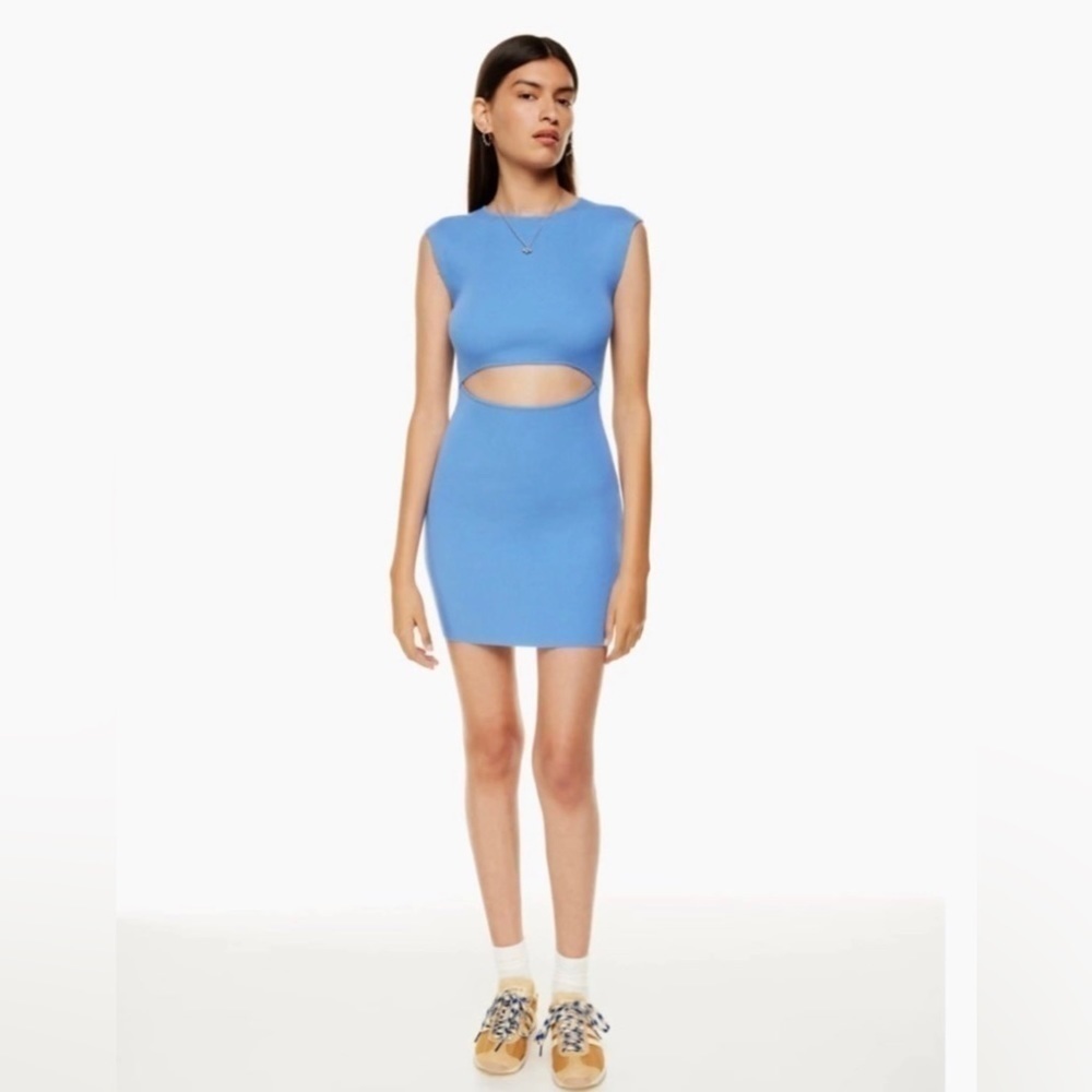 Aritzia Wilfred Free Cut-Out Knit Mini Dress - NWT